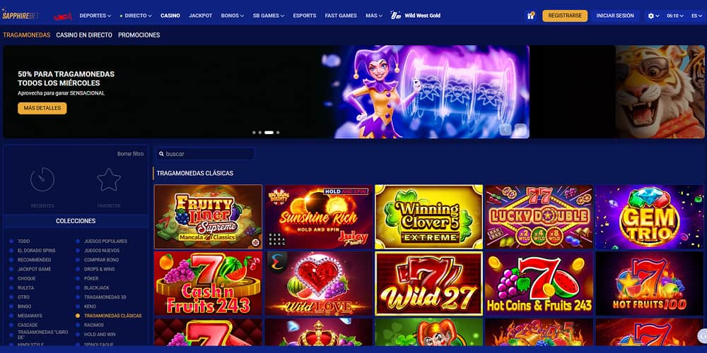 Sapphirebet casino slots