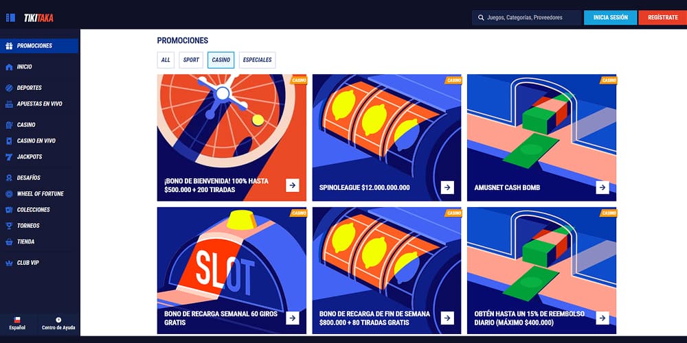 TikiTaka casino bonos