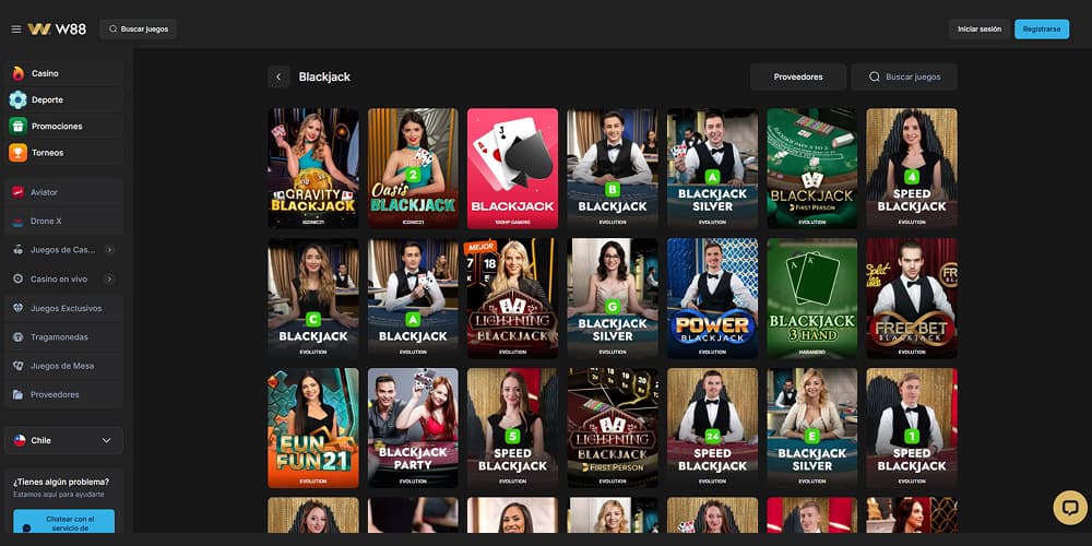 W88 casino blackjack